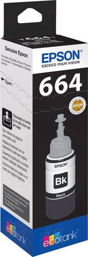 Epson Nachfülltinte T6641 Original Schwarz C13T66414010