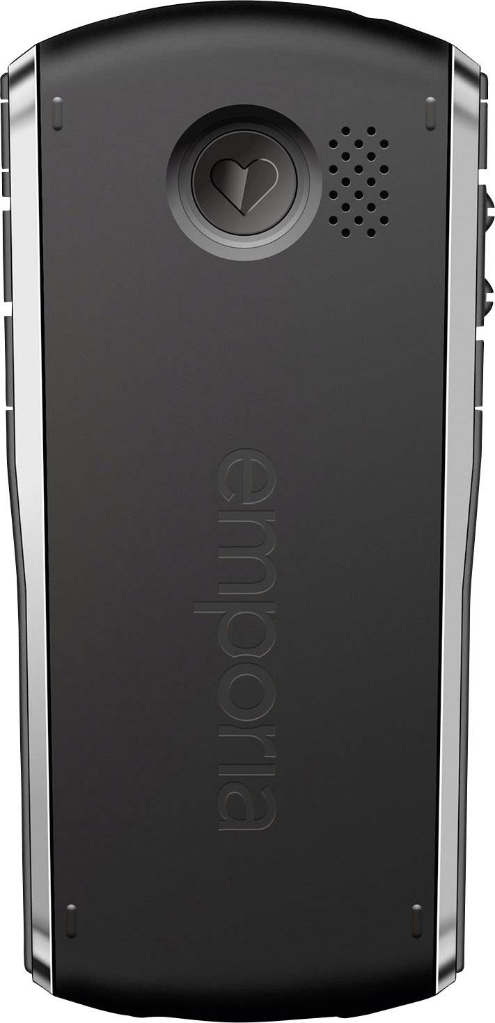 Emporia Pure Senioren-Handy mit Ladestation, SOS Taste Schwarz
