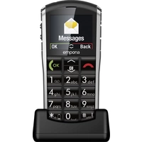 Emporia Pure Senioren-Handy mit Ladestation, SOS Taste Schwarz Emporia Pure Senioren-Handy mit Ladestation, SOS Taste Schwarz