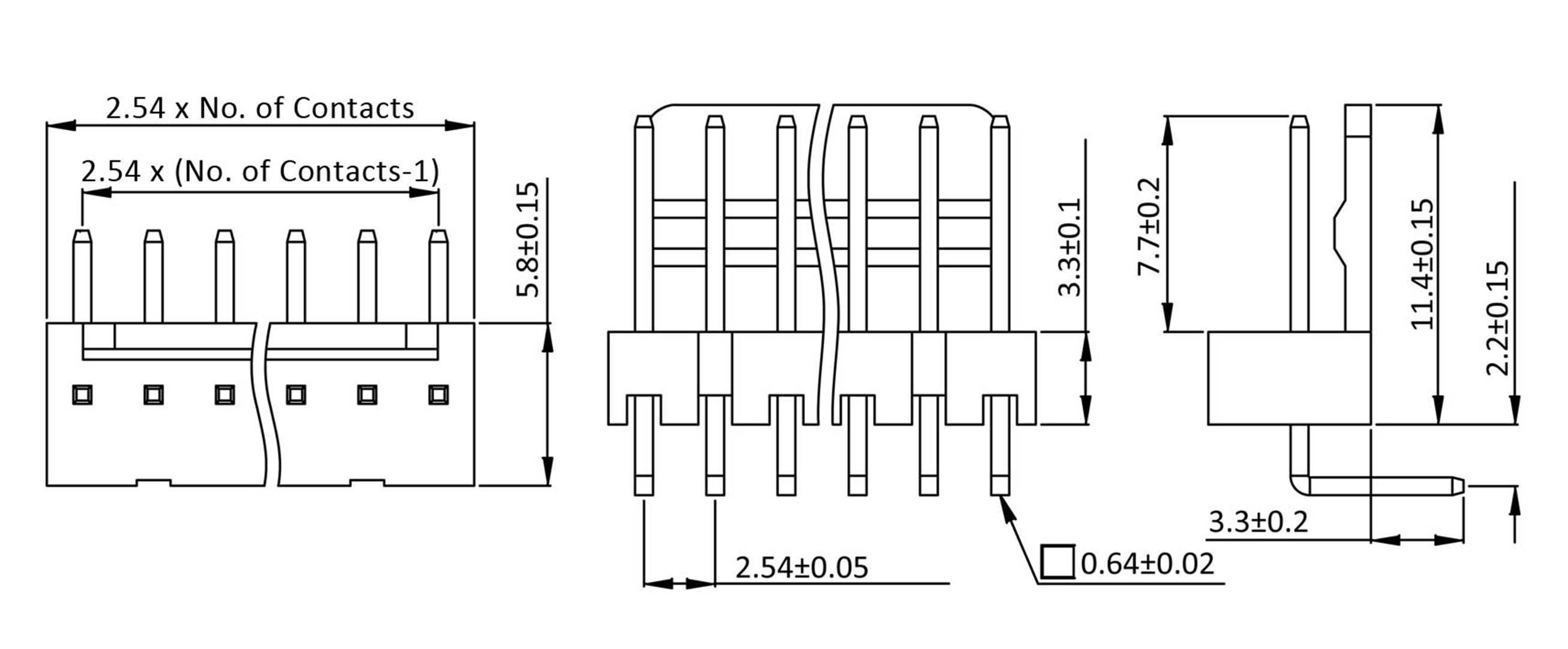 econ connect Stiftleiste (Standard) Polzahl Gesamt 8 Rastermaß: 2.54 mm PSL8W 1 St.