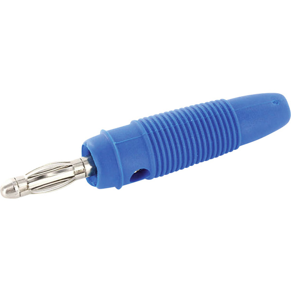 Econ Connect LF4BLE Laborstecker Stecker, gerade Stift-Ø: 4mm Blau