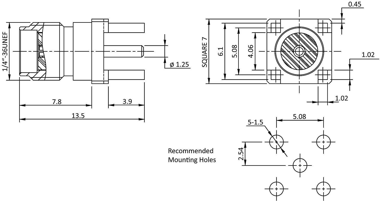 Econ Connect SMA10FG SMA10FG SMA-Steckverbinder Buchse 50Ω