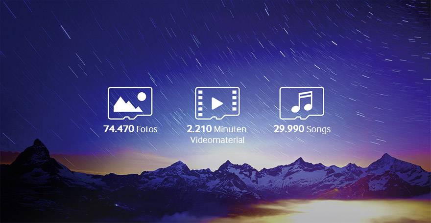 Samsung Evo microSDXC-Karte 128 GB Class 10, UHS-I inkl. SD-Adapter