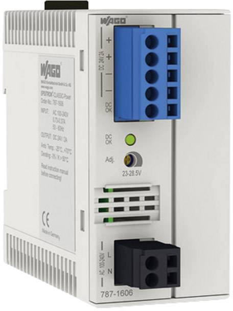 WAGO 787-1606 Hutschienen-Netzteil (DIN-Rail) 24 V/DC 2.2 A 62 W Anzahl Ausgänge:1 x Inhalt 1 St.