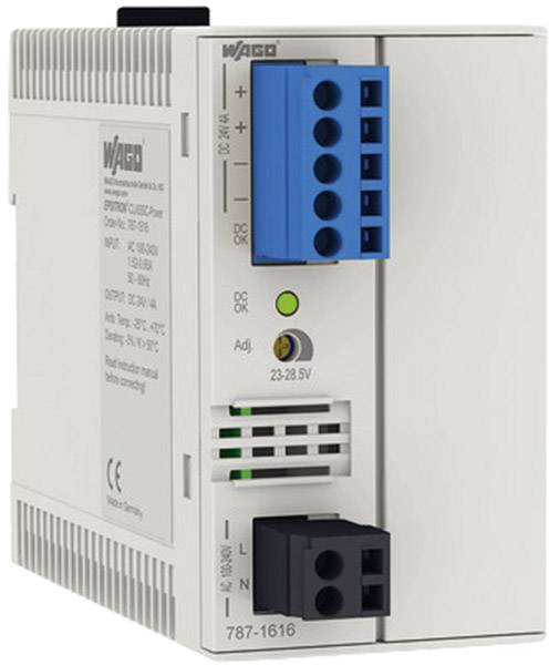 WAGO 787-1621 Hutschienen-Netzteil (DIN-Rail) 12 V/DC 7.5 A 108 W Anzahl Ausgänge:1 x Inhalt 1 St.