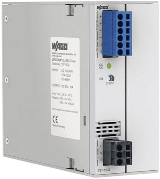 WAGO 787-1633 Hutschienen-Netzteil (DIN-Rail) 48 V/DC 5 A 280 W Anzahl Ausgänge:1 x Inhalt 1 St.