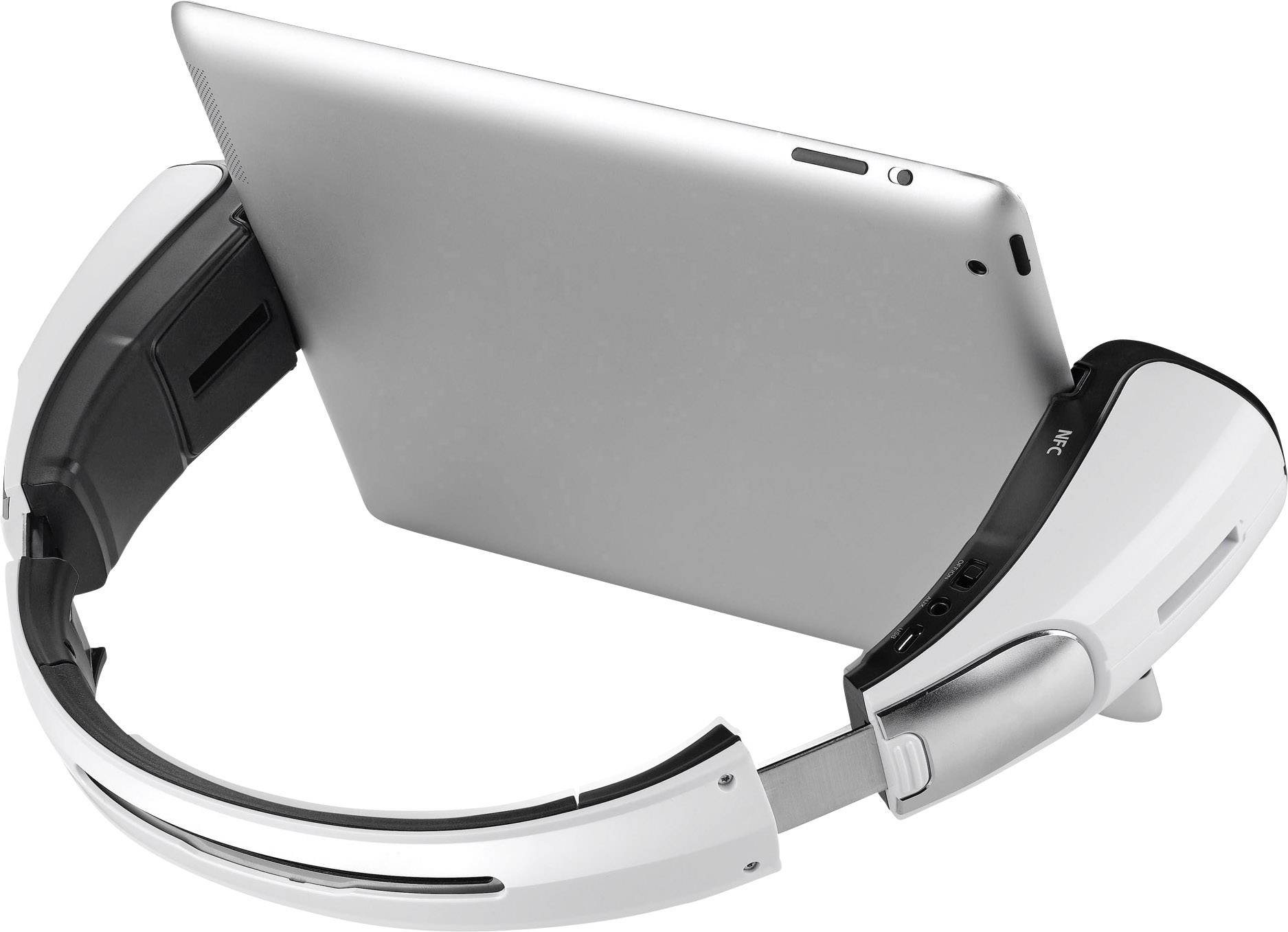 Spiffy iStage 2 in 1 - Mobiler Bluetooth® Lautsprecher mit integriertem Tablet-Ständer Weiß