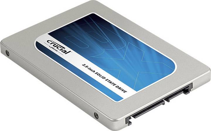 Crucial 500 GB Interne SATA SSD 6.35 cm (2.5 Zoll) SATA 6 Gb/s Retail CT500BX100SSD1