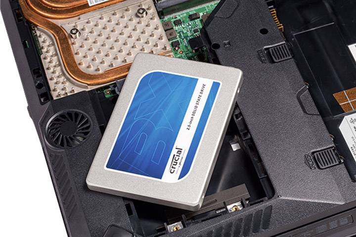 Crucial 500 GB Interne SATA SSD 6.35 cm (2.5 Zoll) SATA 6 Gb/s Retail CT500BX100SSD1