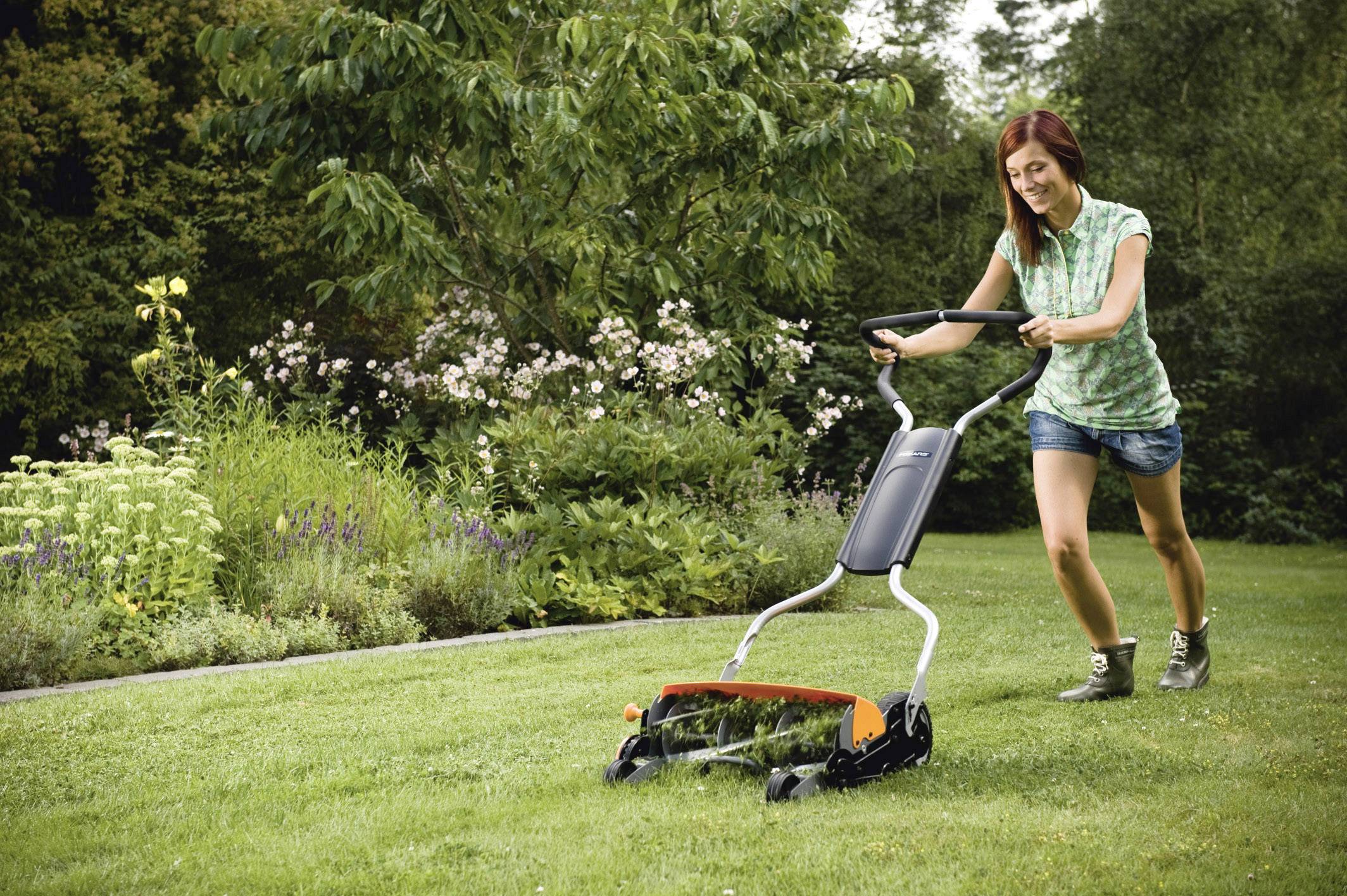 Fiskars StaySharp Max Hand Spindelmäher Schnittbreite (max.) 46 cm