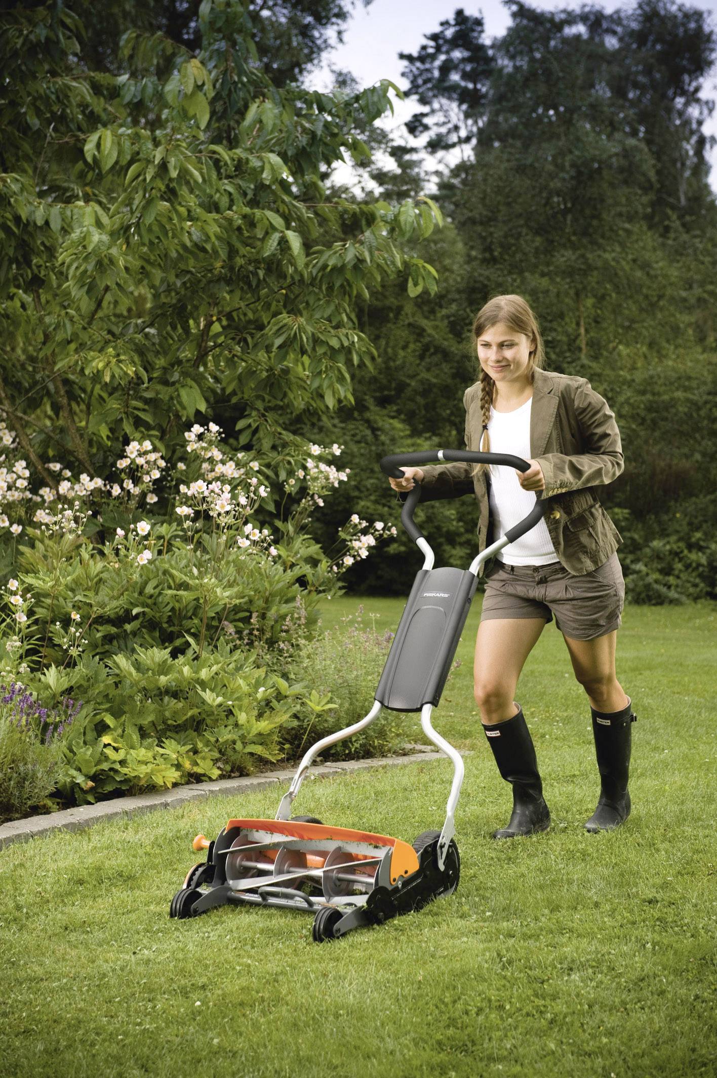 Fiskars StaySharp Max Hand Spindelmäher Schnittbreite (max.) 46 cm