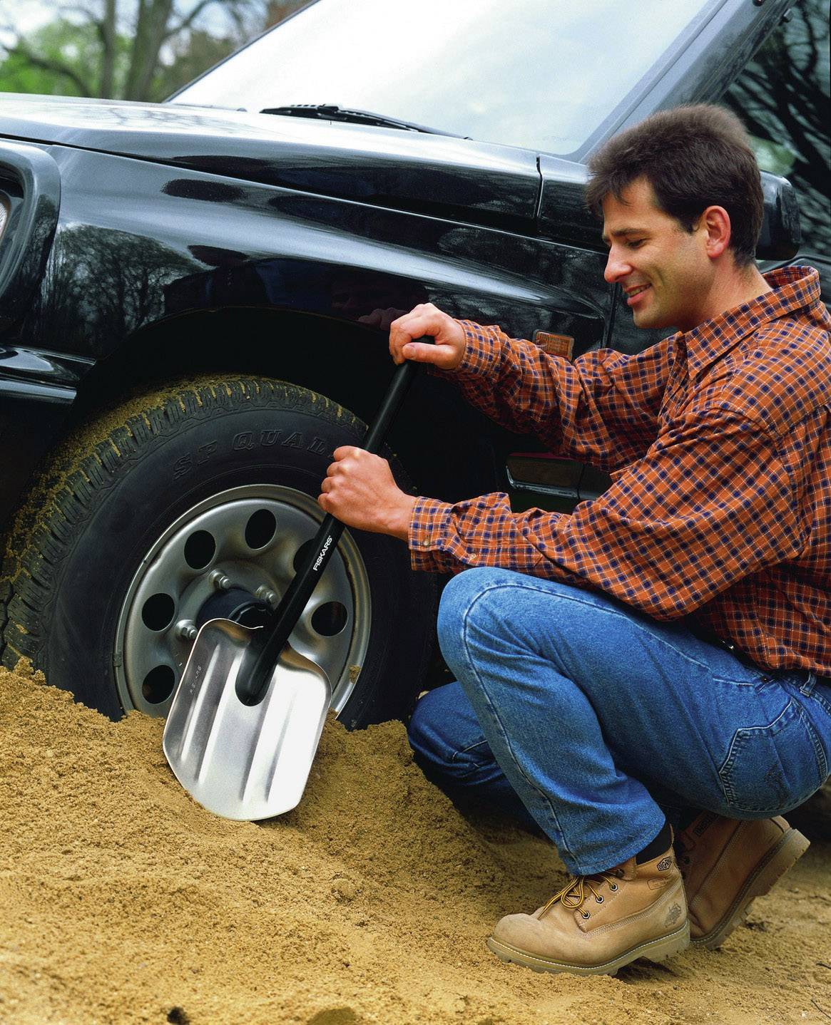 Fiskars 1001574 Schaufel mit Fußtrittplatte