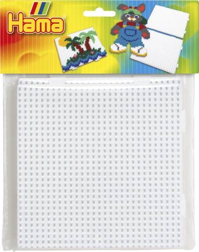 Vedes HAMA Bügelperlen Midi - 2er Set Stiftplatten im Beutel - 2x Multi Quadrate 4458