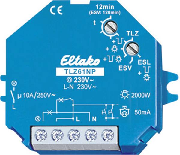 Eltako Treppenlicht-Zeitschalter TLZ61NP-230V