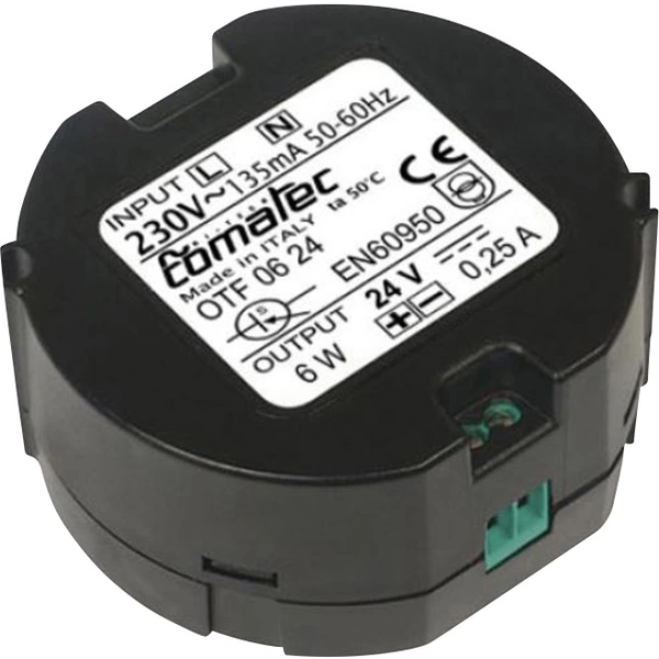 Comatec OTF/06.24RA Netzteil / Stromversorgung 24 V/DC 0.25A 6W Comatec OTF/06.24RA Netzteil / Stromversorgung 24 V/DC 0.25A 6W
