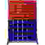 SWG 9621415575 Wandpaneel inkl. Lagerfixkästen (L x B x H) 1120 x 470 x 440mm Rot, Blau 1St.
