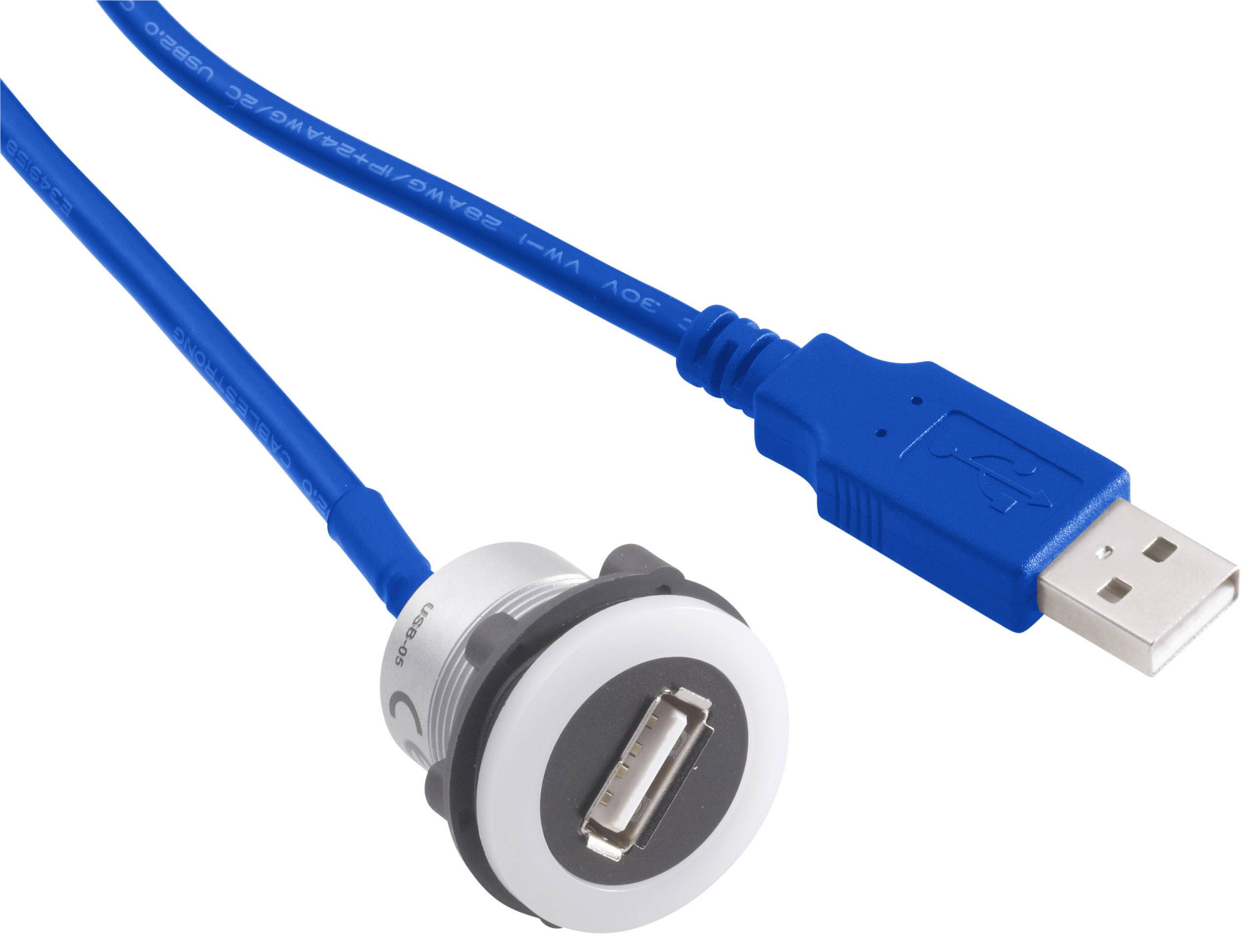 TRU Components USB-12-BK USB-Einbaubuchse 3.0 Buchse, Einbau Inhalt: 1 St.