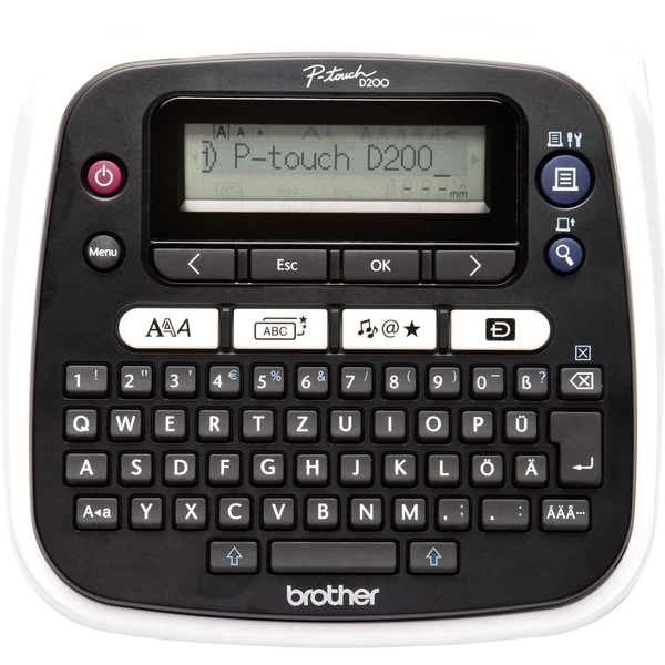 Brother P-Touch D200BW Beschriftungsgerät Geeignet für Schriftband: TZe 3.5 mm, 6 mm, 9 mm, 12 mm Brother P-Touch D200BW Beschriftungsgerät Geeignet für Schriftband: TZe 3.5 mm, 6 mm, 9 mm, 12 mm
