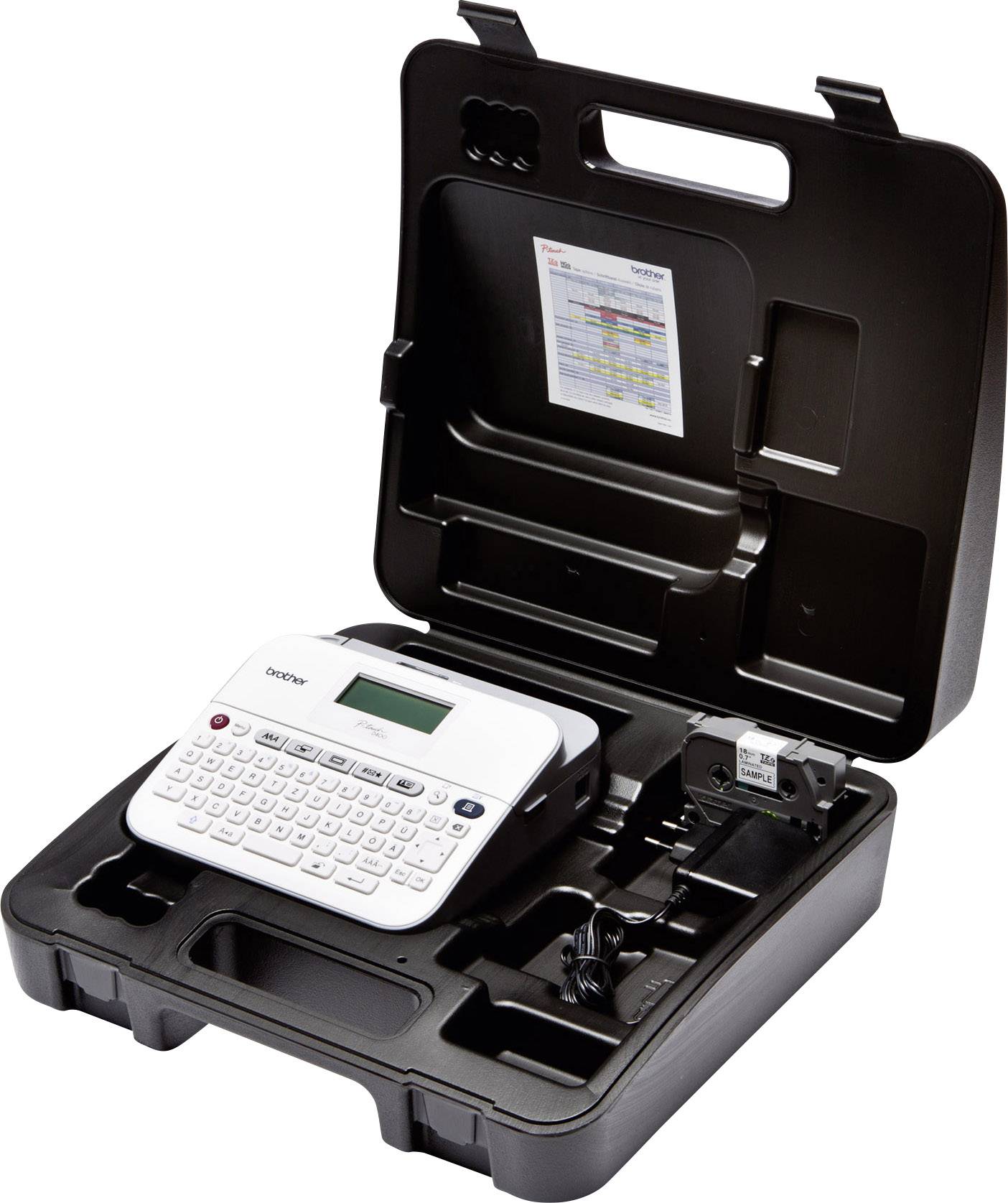 Brother P-Touch D400VP Beschriftungsgerät Geeignet für Schriftband: TZe 3.5 mm, 6 mm, 9 mm, 12 mm, 18 mm