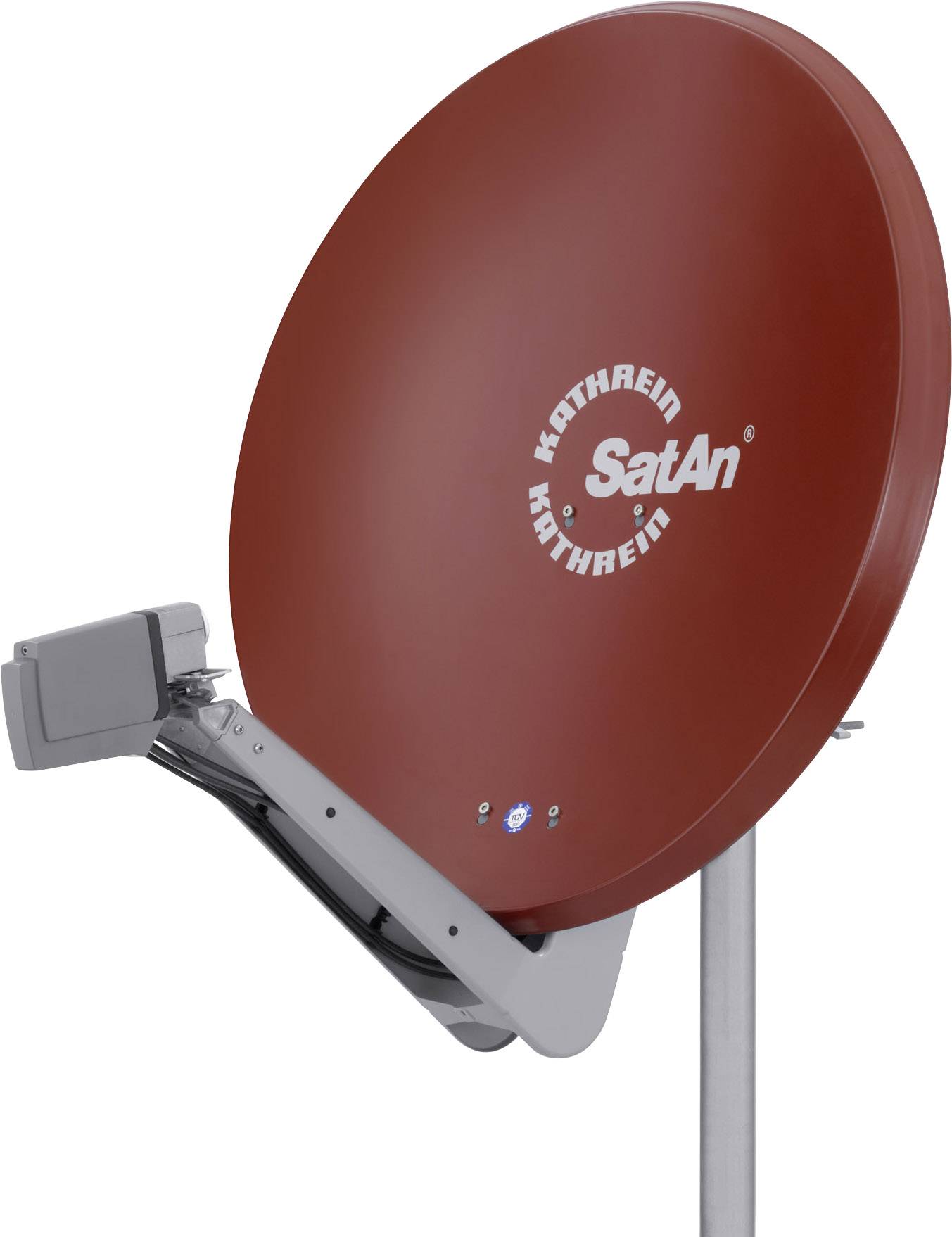 Kathrein CAS 90ro SAT Antenne 90 cm Reflektormaterial: Aluminium Rot, Braun