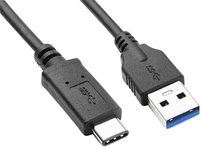 Goobay 0.50 m Schwarz vergoldete Steckkontakte, UL-zertifiziert 67999