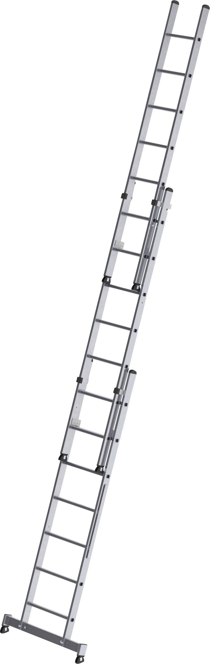 Günzburger Steigtechnik MUNK 11107 Aluminium Multifunktionsleiter inkl. Traverse Arbeitshöhe (max.): 6.1m Silber 16.5kg