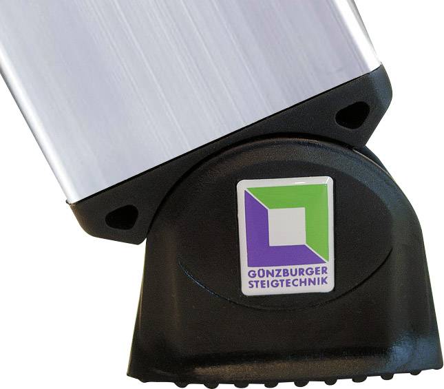 MUNK Günzburger Steigtechnik 11107 Aluminium Multifunktionsleiter inkl. Traverse Arbeitshöhe (max.): 6.1 m Silber 16.5 kg