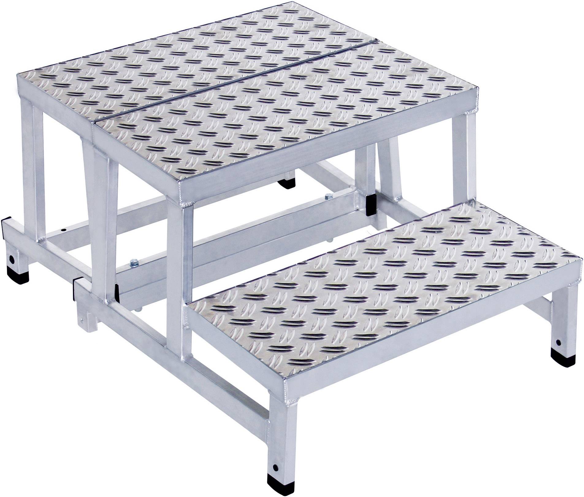 Günzburger Steigtechnik MUNK 50411 Aluminium Treppe Erweiterunsmodul Arbeitshöhe (max.): 2.4m Silber 3.5kg