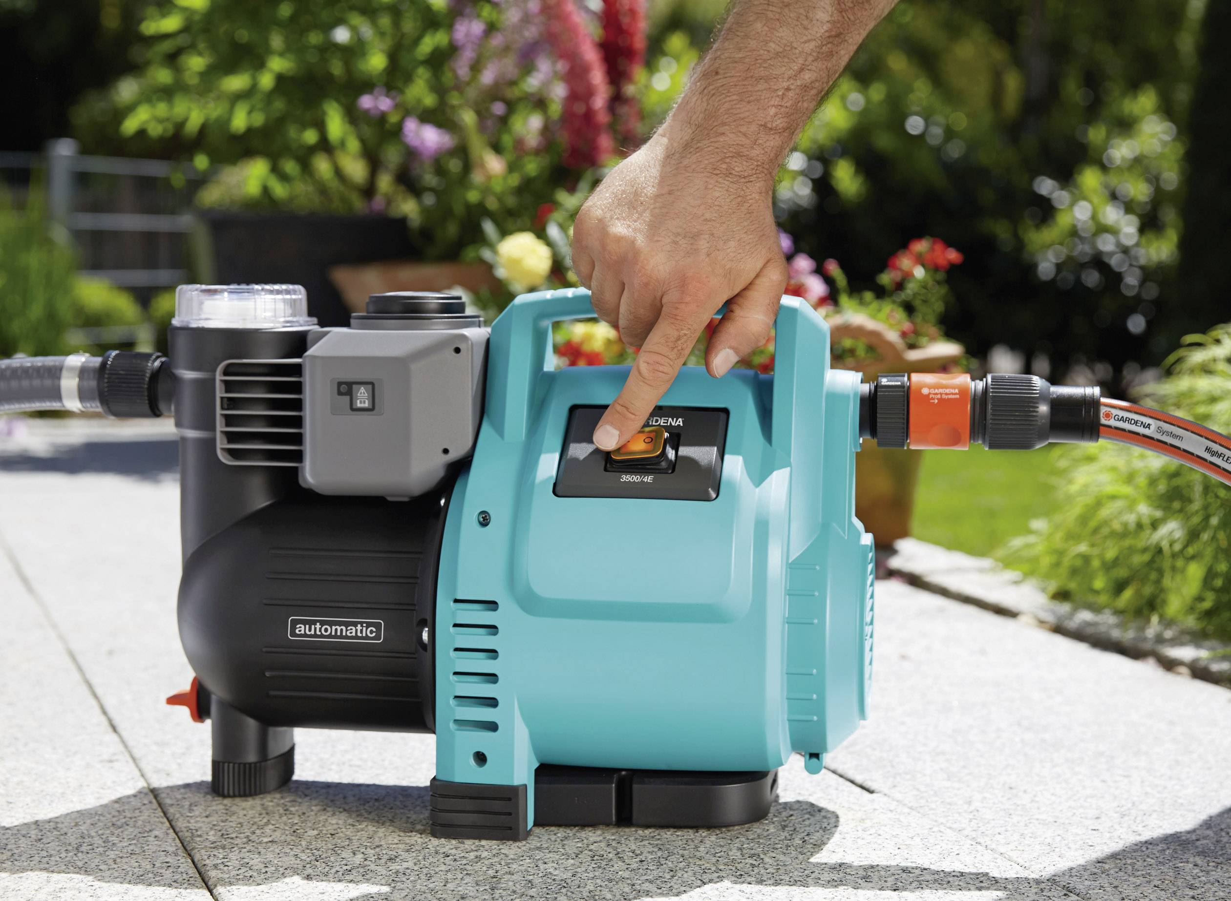 GARDENA 1757-20 Classic 3500/4E Hauswasserautomat 230 V 3500 l/h