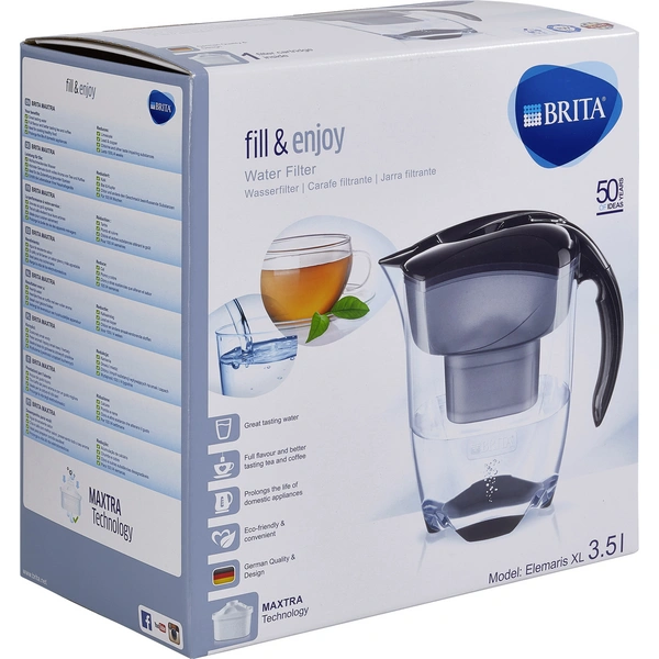 Brita Elemaris XL Cool black 1000817 Wasserfilter 3.5 l Schwarz Brita Elemaris XL Cool black 1000817 Wasserfilter 3.5 l Schwarz