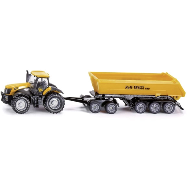 SIKU Spielwaren JCB Traktor mit Dolly Fertigmodell Landwirtschafts Modell SIKU Spielwaren JCB Traktor mit Dolly Fertigmodell Landwirtschafts Modell