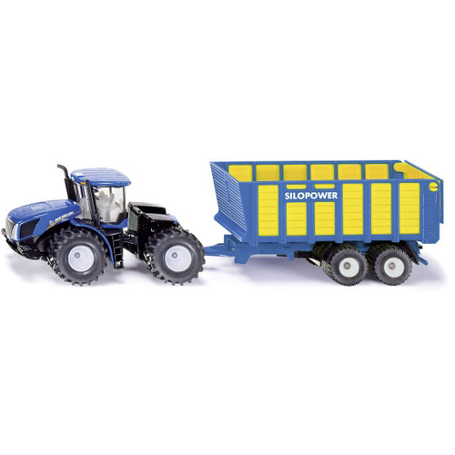 SIKU Spielwaren Traktor mit Silagewagen 1:50