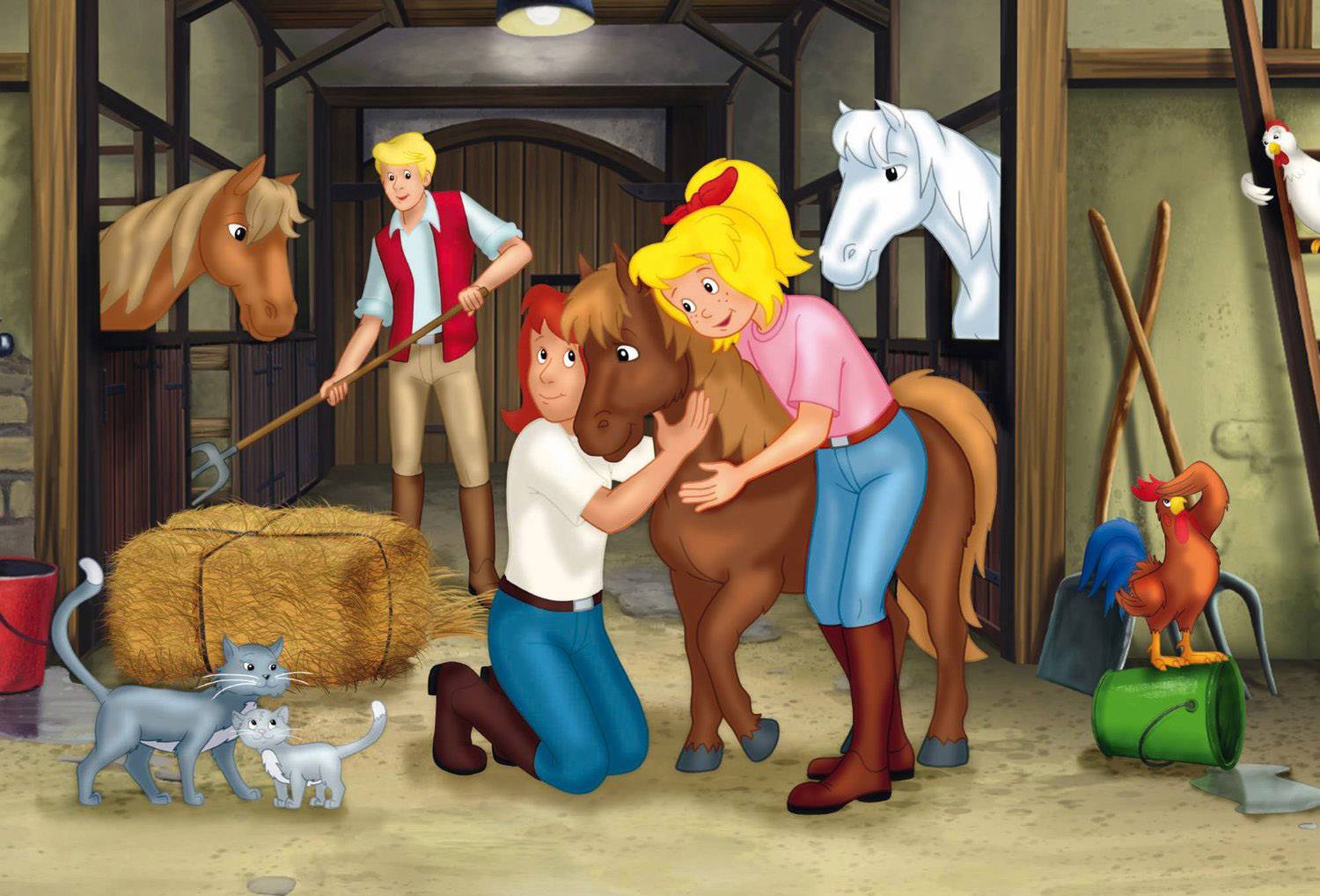 Schmidt Spiele Pz. Bibi&Tina im Metallk. 2x100T, 2x150T 56509