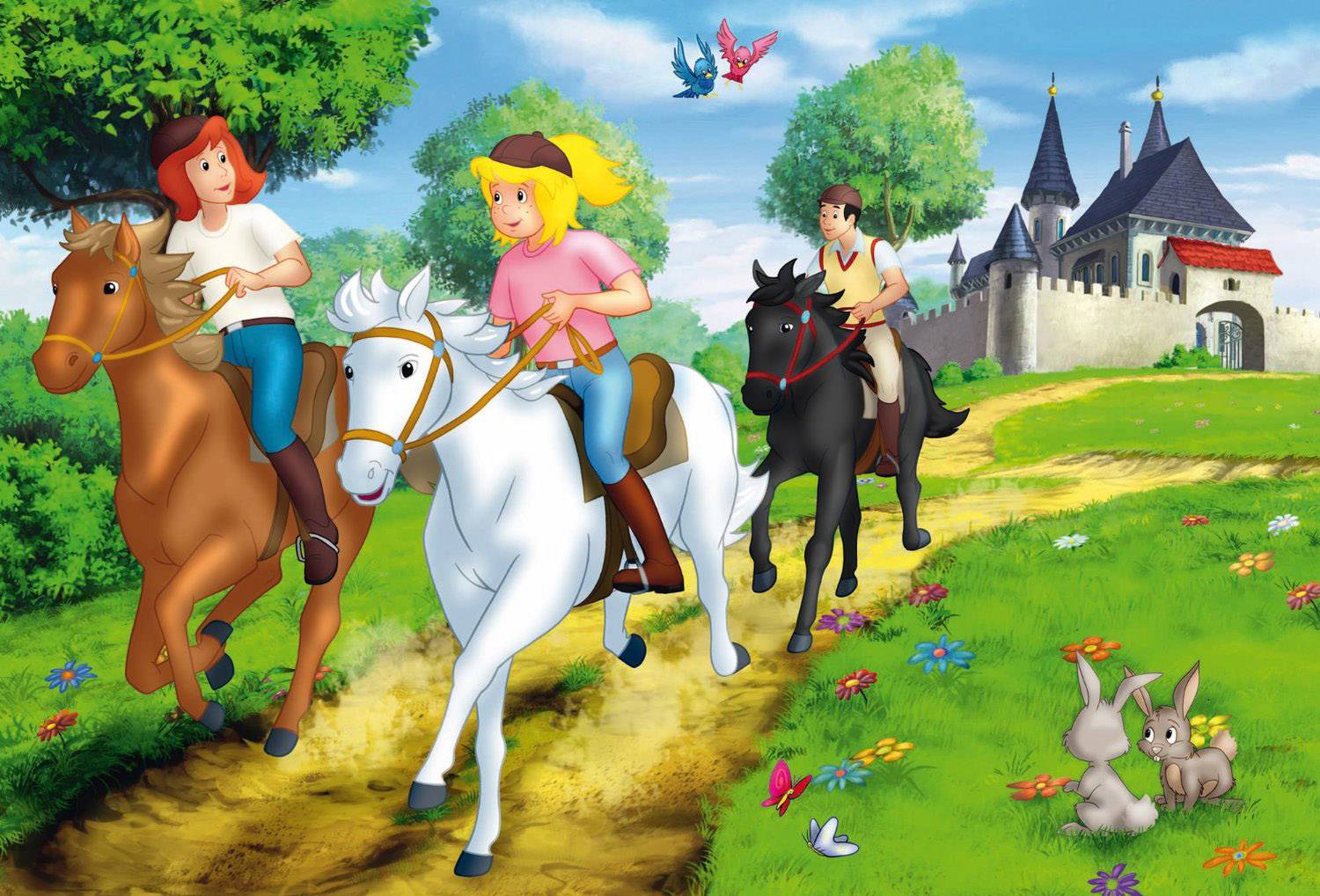 Schmidt Spiele Pz. Bibi&Tina im Metallk. 2x100T, 2x150T 56509