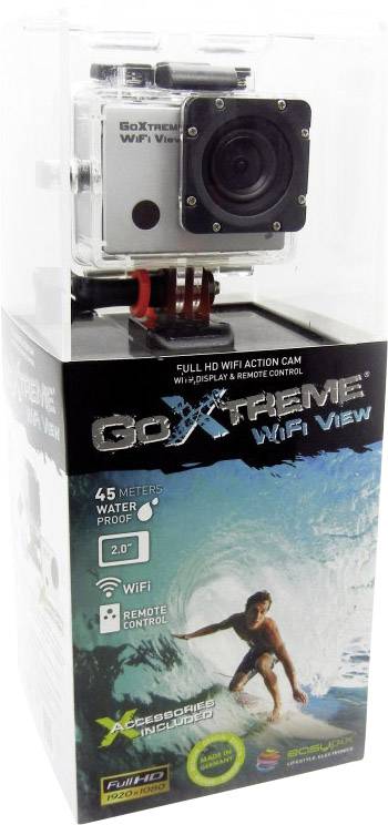 Easypix GoXtreme WiFi View Action Cam Full-HD, Staubgeschützt, Stoßfest, Wasserfest