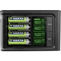 Varta LCD Smart-Charger Rundzellen-Ladegerät inkl. Akkus NiMH Micro (AAA), Mignon (AA) Varta LCD Smart-Charger Rundzellen-Ladegerät inkl. Akkus NiMH Micro (AAA), Mignon (AA)