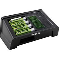 Varta LCD Smart-Charger Rundzellen-Ladegerät inkl. Akkus NiMH Micro (AAA), Mignon (AA) Varta LCD Smart-Charger Rundzellen-Ladegerät inkl. Akkus NiMH Micro (AAA), Mignon (AA)