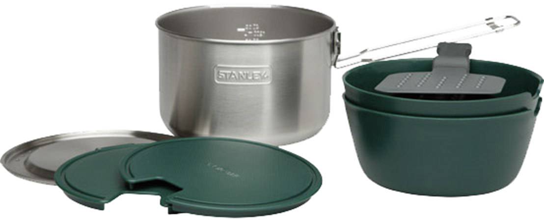 Stanley Camping Kochgeschirr 1500ml Prep & Cook Set 10-teilig 1 St. 10-01715-001 Edelstahl, Kunststoff