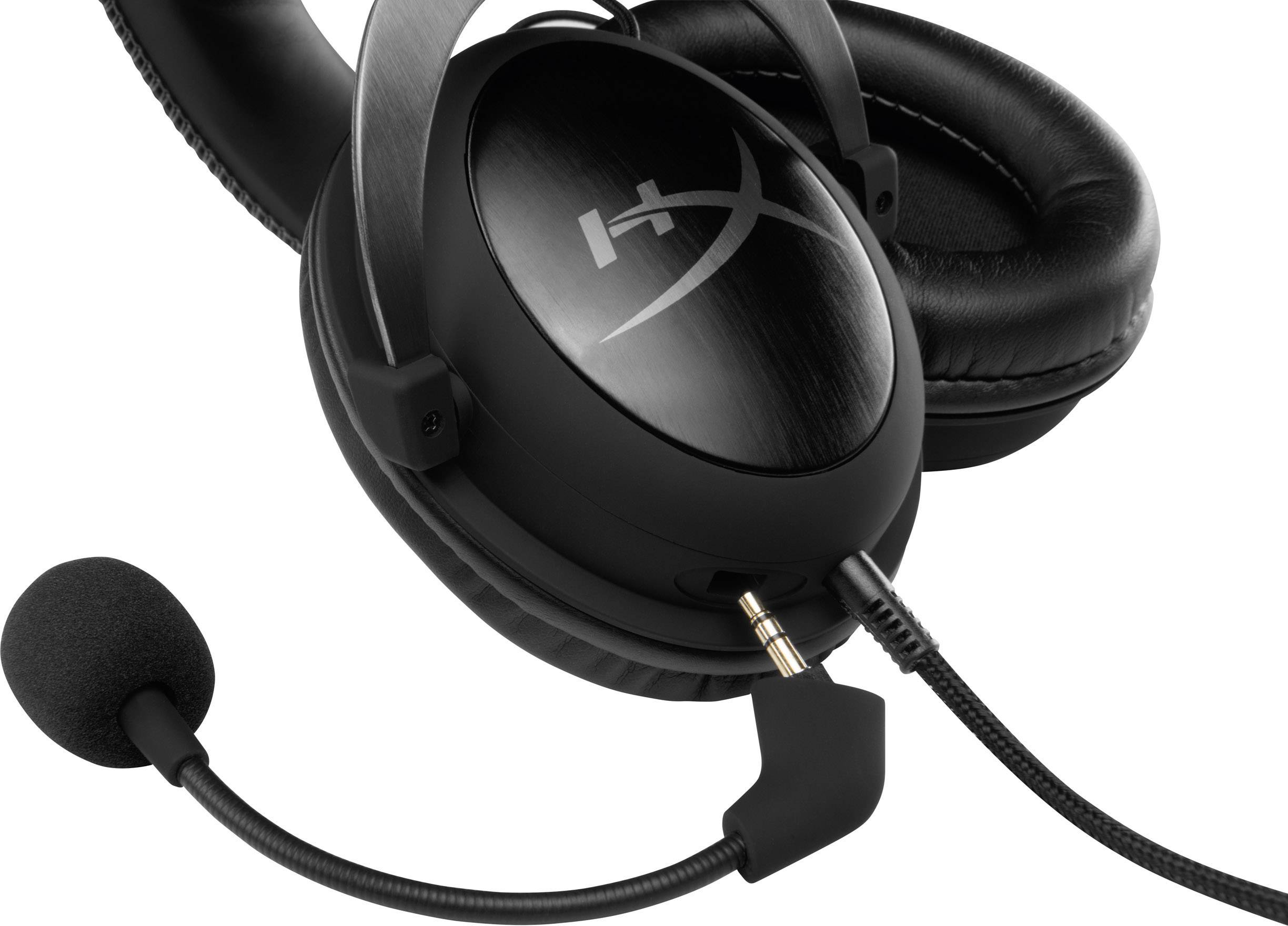 HyperX Cloud II Gaming Over Ear Headset kabelgebunden 7.1 Surround Schwarz, Grau Noise Cancelling Lautstärkeregelung, Mikrofon-Stummschaltung