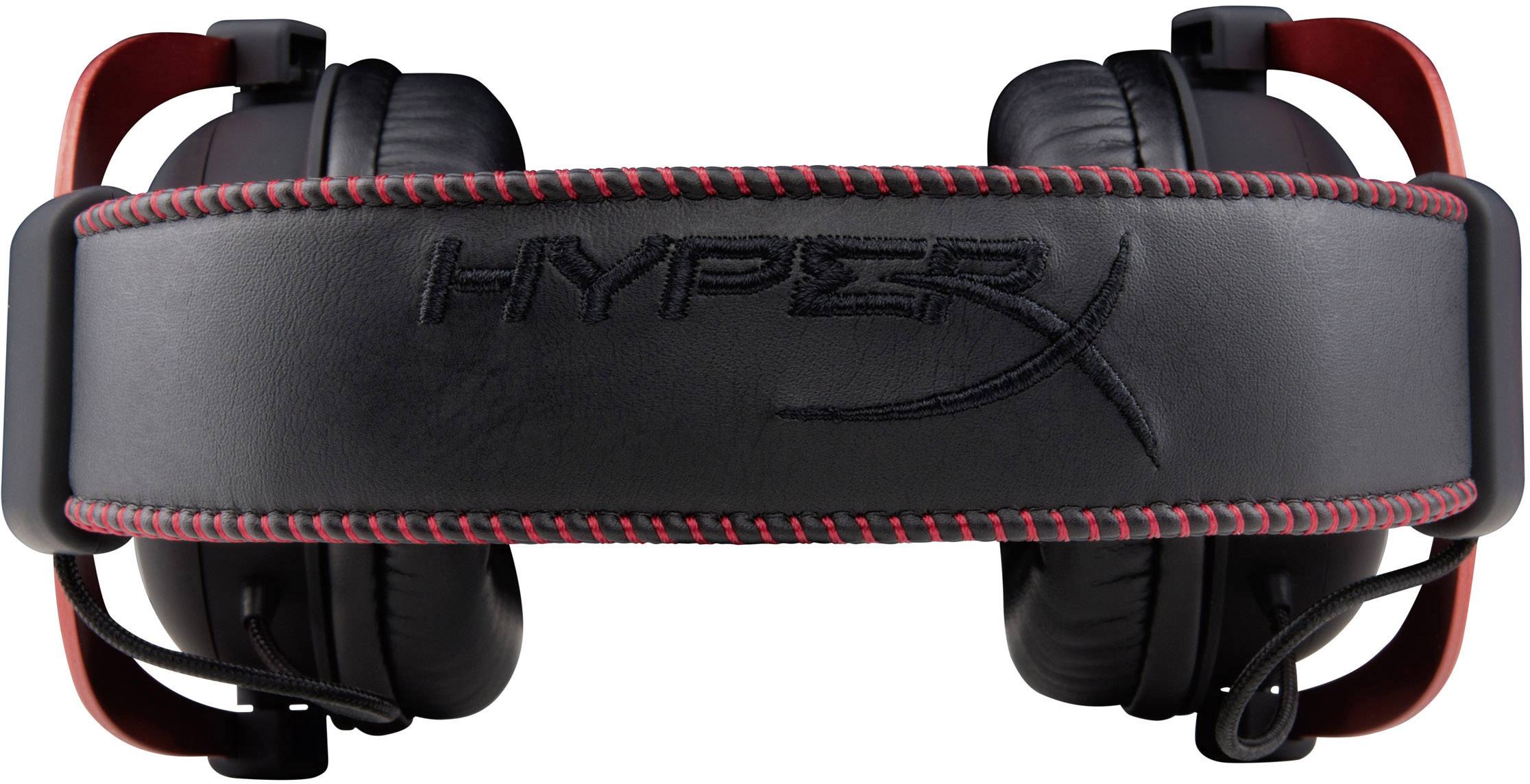 HyperX Cloud II Gaming Over Ear Headset kabelgebunden 7.1 Surround Rot Noise Cancelling Lautstärkeregelung, Mikrofon-Stummschaltung