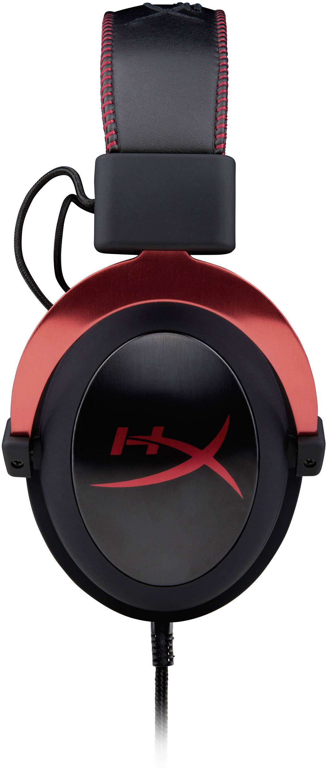HyperX Cloud II Gaming Over Ear Headset kabelgebunden 7.1 Surround Rot Noise Cancelling Lautstärkeregelung, Mikrofon-Stummschaltung