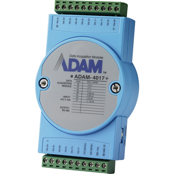 Advantech ADAM-4017+ Eingangsmodul Analog, Modbus Anzahl Eingänge: 8 x 12 V/DC, 24 V/DC