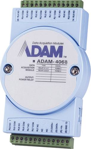 Advantech ADAM-4068 Ausgangsmodul DI/O, Relais Anzahl Ausgänge: 8 x 12 V/DC, 24 V/DC