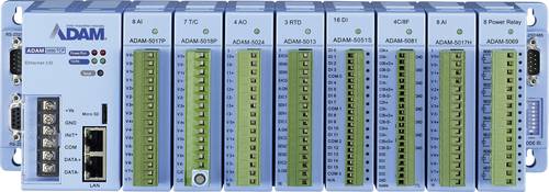 Advantech ADAM-5000/TCP DA&C-System für Ethernet Modbus, RTU 12 V/DC, 24 V/DC