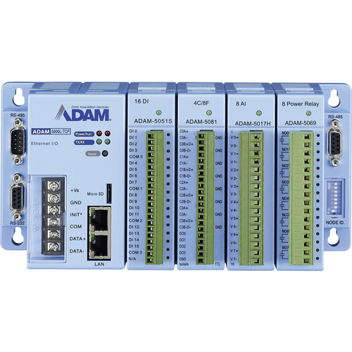 Système DA&C pour Ethernet Modbus, RTU Advantech ADAM-5000L/TCP-BE 12 V/DC, 24 V/DC 1 pc(s)
