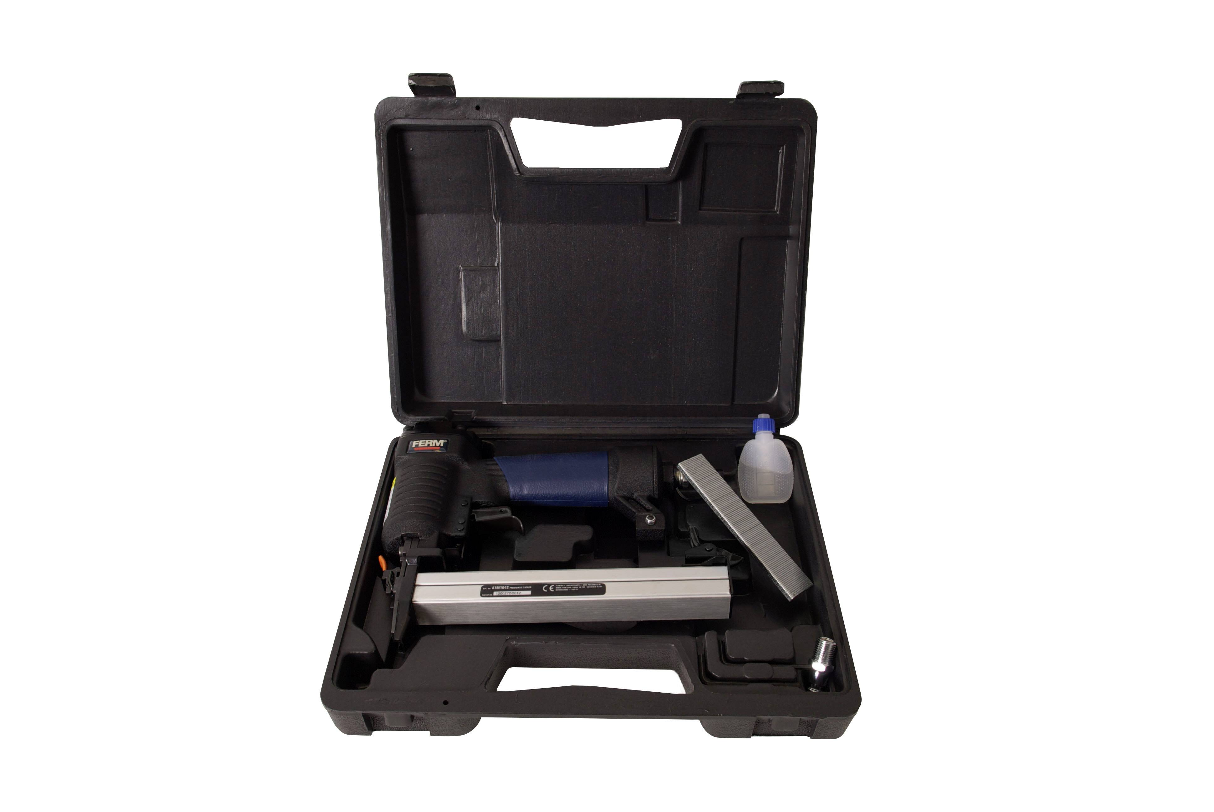 Ferm Druckluft-Tacker 7 bar inkl. Koffer