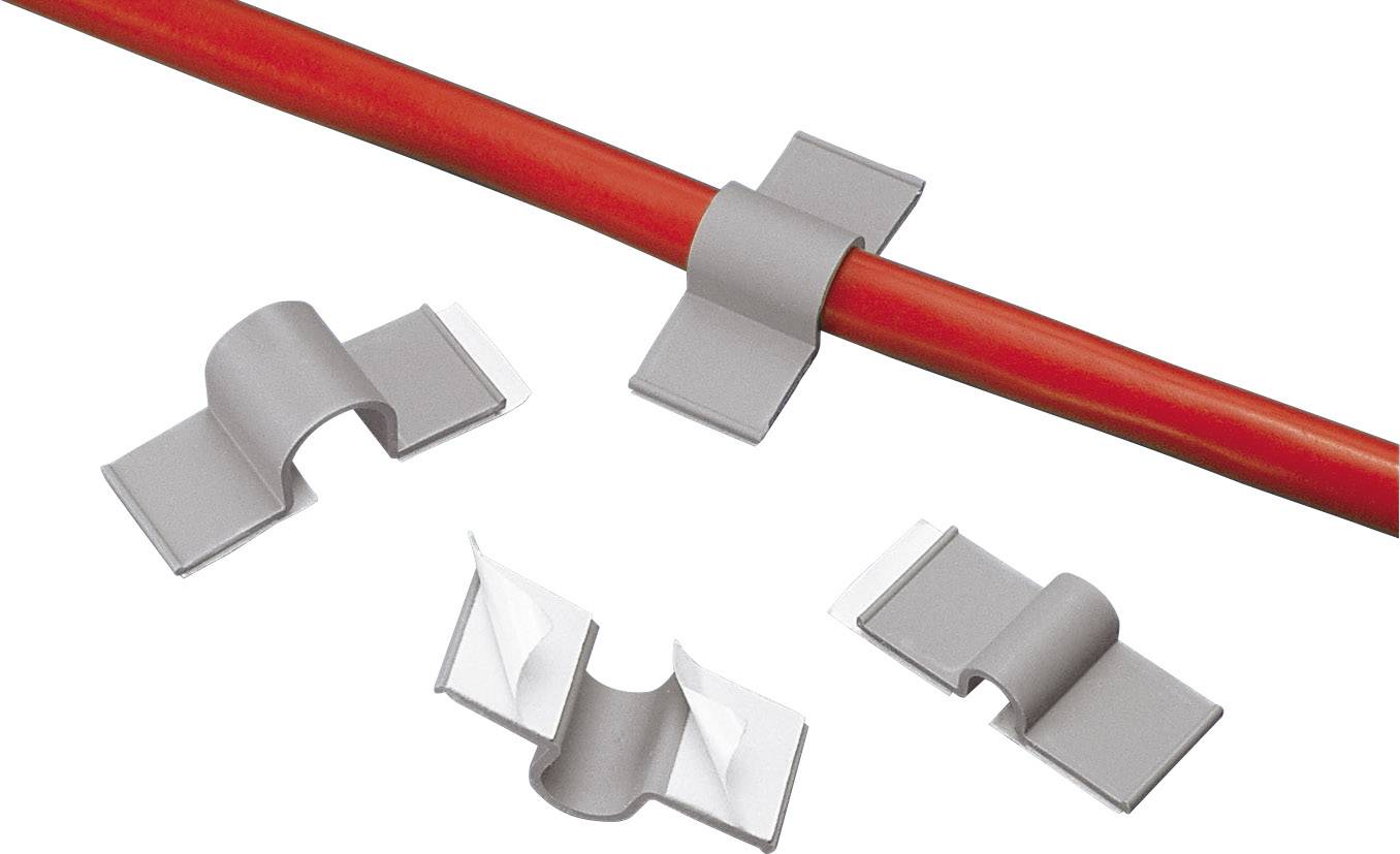 Panduit A2C25-A-C8 Kabelclip selbstklebend A2C25-A-C8 Bündel-Ø-Bereich 6.40mm (max) Grau