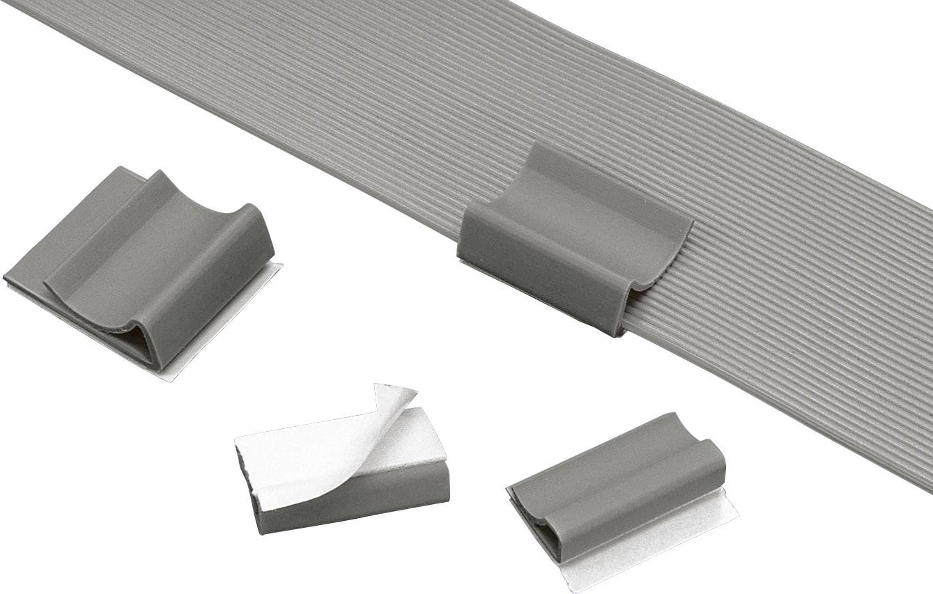 Panduit FCC5-A-C8 Befestigungssockel FCC5-A-C8 für Flachbandkabel Grau