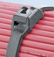 Panduit ILT3S-C0 ILT3S-C0 Kabelbinder 292mm 4.80mm Schwarz mit flacher Kopfgeometrie, Witterungsstabil