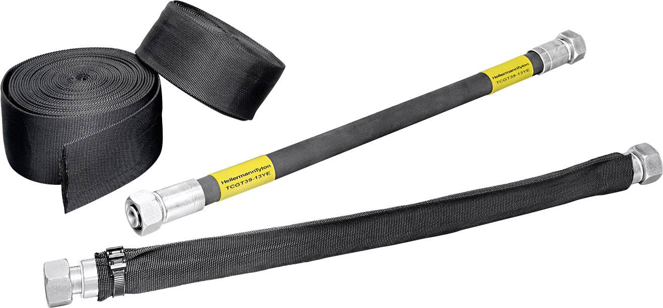 HellermannTyton 170-01301 HEGWS25-PA6-BK Geflechtschlauch Schwarz Polyamid 15 bis 15mm 50m